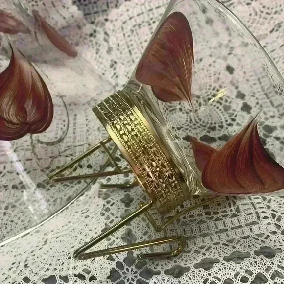 Vintage Glass Chip & Dip Set
Mid Century Modern Brown & Gold - Picture 6 of 16